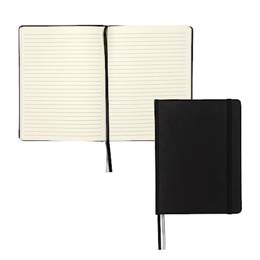 

Hardcover Notebook, 240 Lined Notebook Pages,,7.5 x 10 Inch