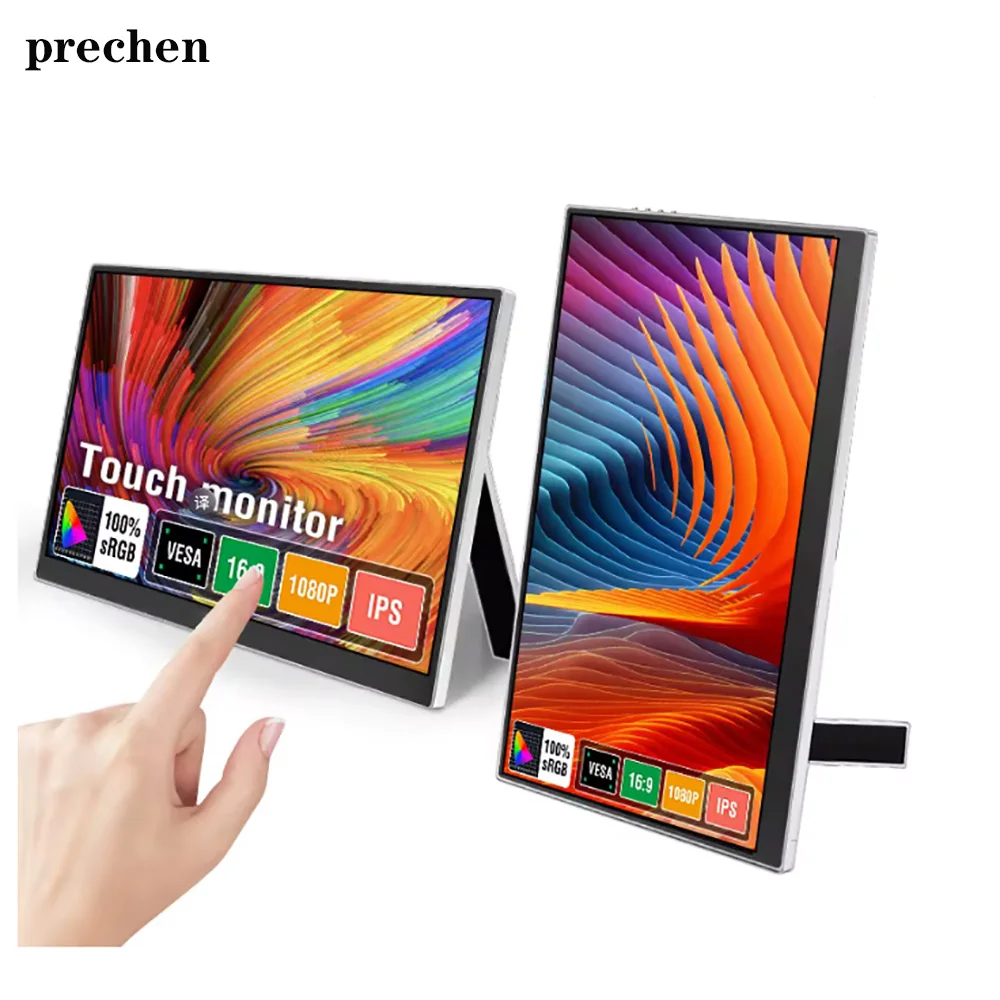 プレチェン 14～15.6インチ ポータブルディスプレイ 携帯電話/パソコン拡張スクリーン 液晶ディスプレイ タッチ対応