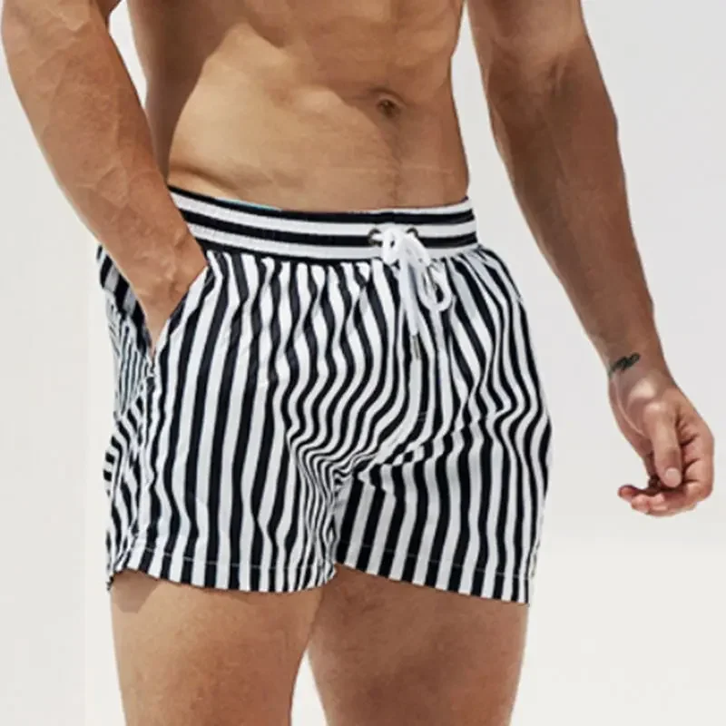 شاطئ سروايل السباحة القصيرة للرجال مجلس سراويل قصيرة رجل ملابس السباحة جذوع برمودا تصفح ملابس السباحةDesmiit ملابس رياضية للصالة الرياضية #2