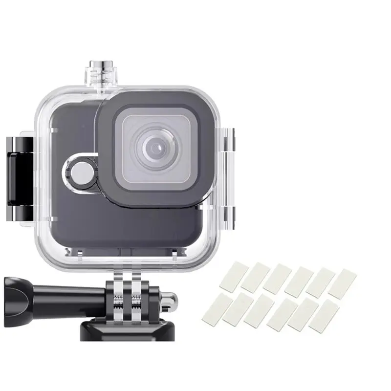 ELECT-60M Diving Protective Housing Shell Waterproof Case For Action Camera With Mount For Gopro Hero11 Black Mini