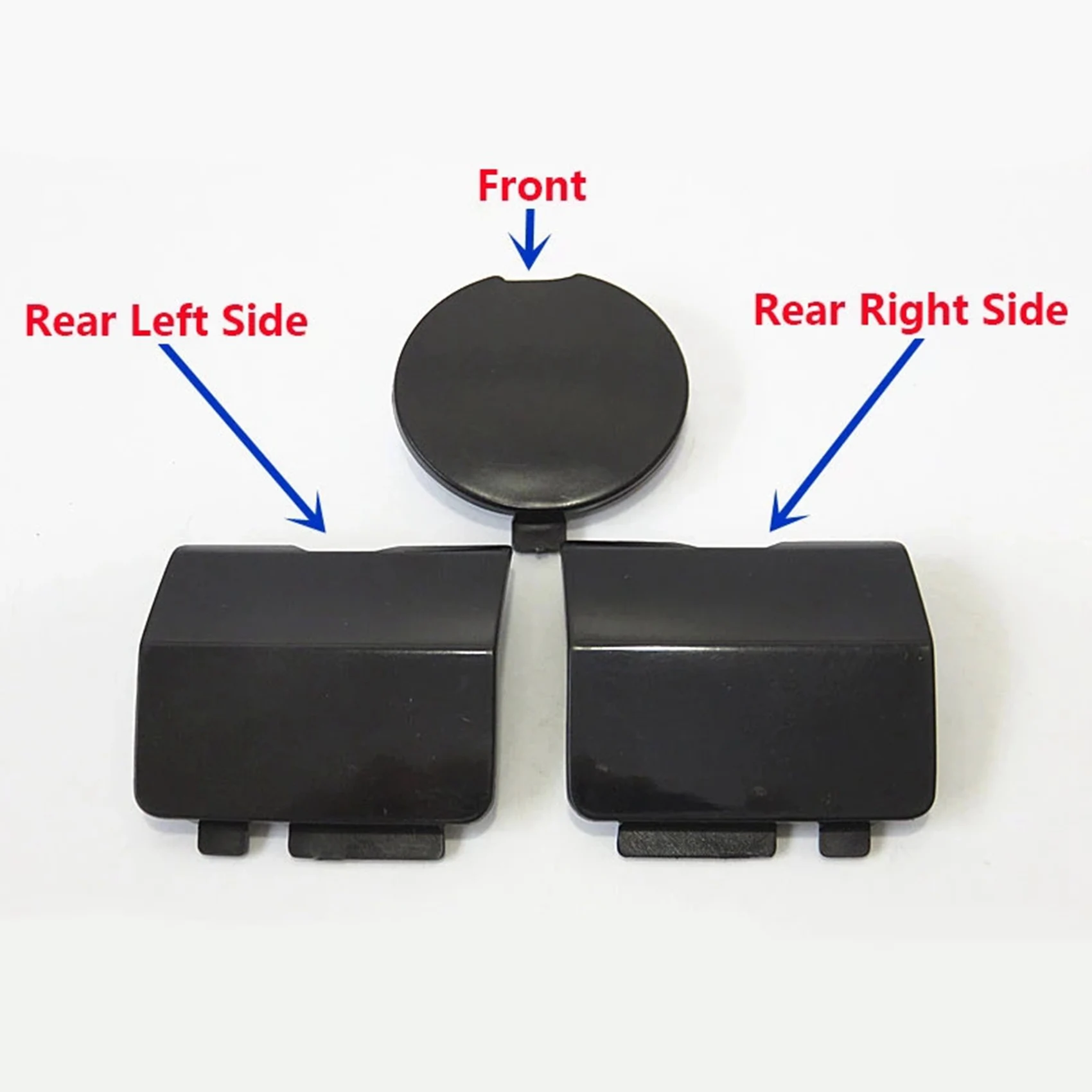 لمازدا 6 Atenza سيدان 2013 2014 2015 2016 أسود المصد الأمامي والخلفي سحب هوك غطاء مقطورة غطاء سحب نظارات