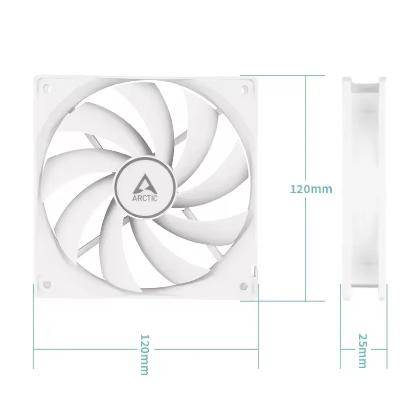ARCTIC F12 PWM PST 120 mm Lüfter, PC-Gehäuselüfter mit PWM-Sharing-Technologie (PST), leiser Motor, Computer, Lüftergeschwindigkeit: 230–1350 U/min