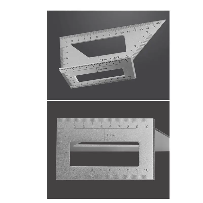 ✼Multifunctional Square 45+90 Degree Gauge Angle Ruler T-Shaped Measuring Woodworking Ruler Tool