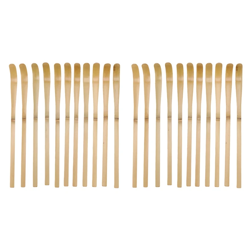 20Pcs Matcha Bamboo Scoop Retro Natural Matcha Spoon Japanese Tea Ceremony Tools Tea Measuring Spoon Tea Making Tool