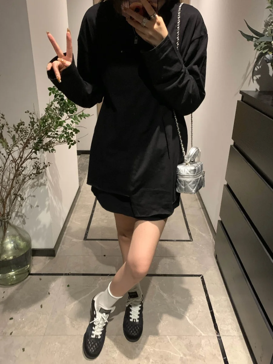 

Женский базовый слой одежды Ruuii Long Sve, простой однотонный топ с асимметричным подолом, из смесового хлопка