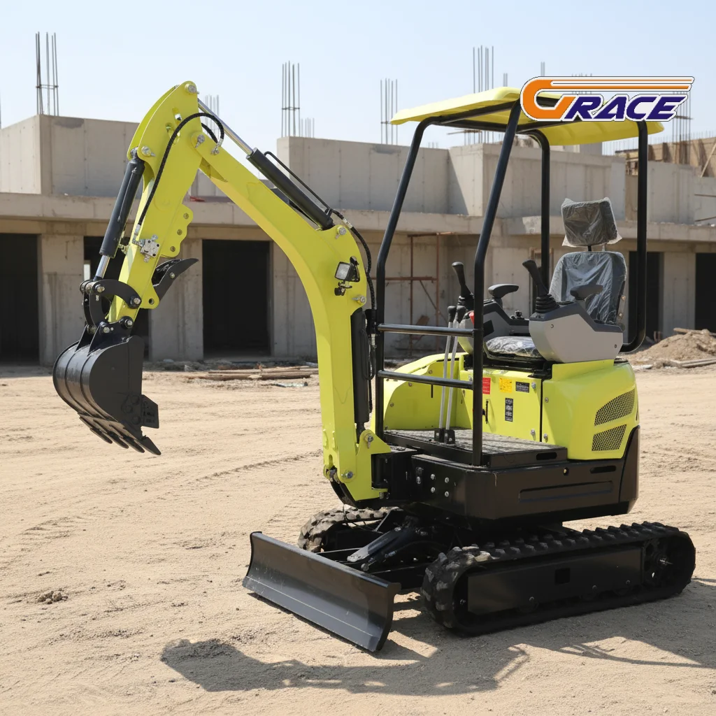 

Customize Factory Price Mini Excavator 0.8ton 1.2ton Small Hydraulic Crawler Excavator with Attachments