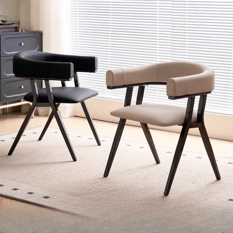 Dining Chair, Hotel Negotiation Chair, Simple and Comfortable Soft Package,leisure Chairs, Modern Light Luxury Fabric Chairs