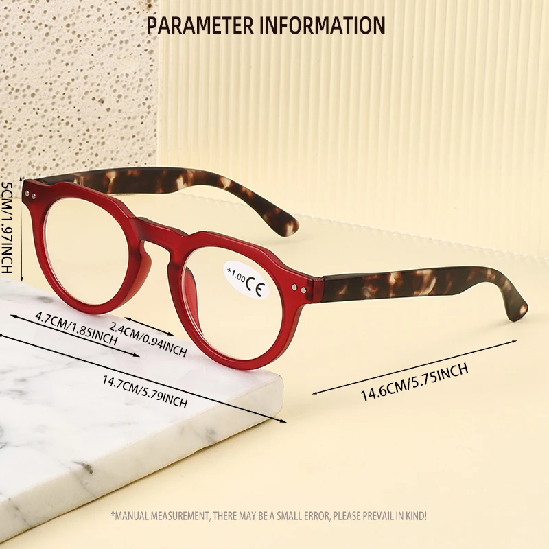 Retro fosco tartaruga perna moda óculos de leitura personalidade artística óculos design clássico acessórios ópticos