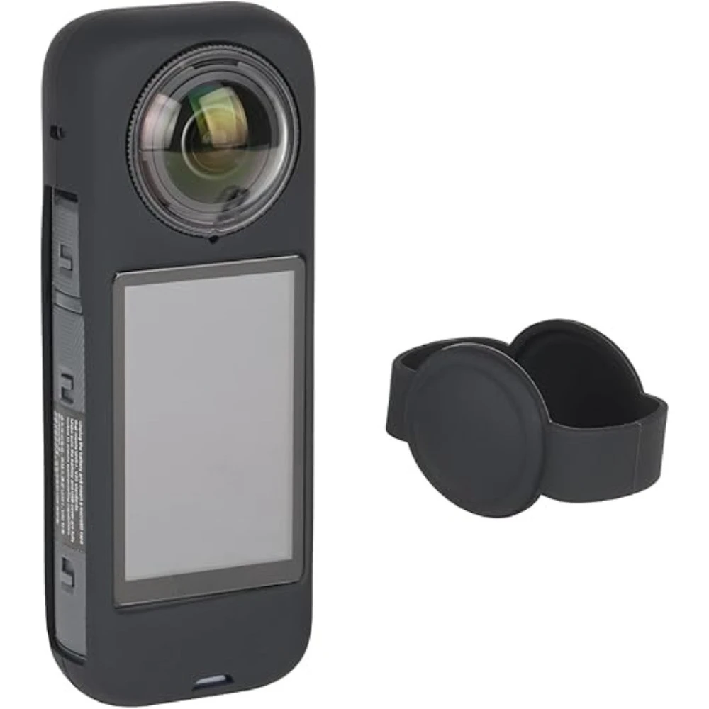 

For Insta360 x4 Silicone Lens Cap Anti-Scratch Camera Protective Panoramic Sports Silicone Case