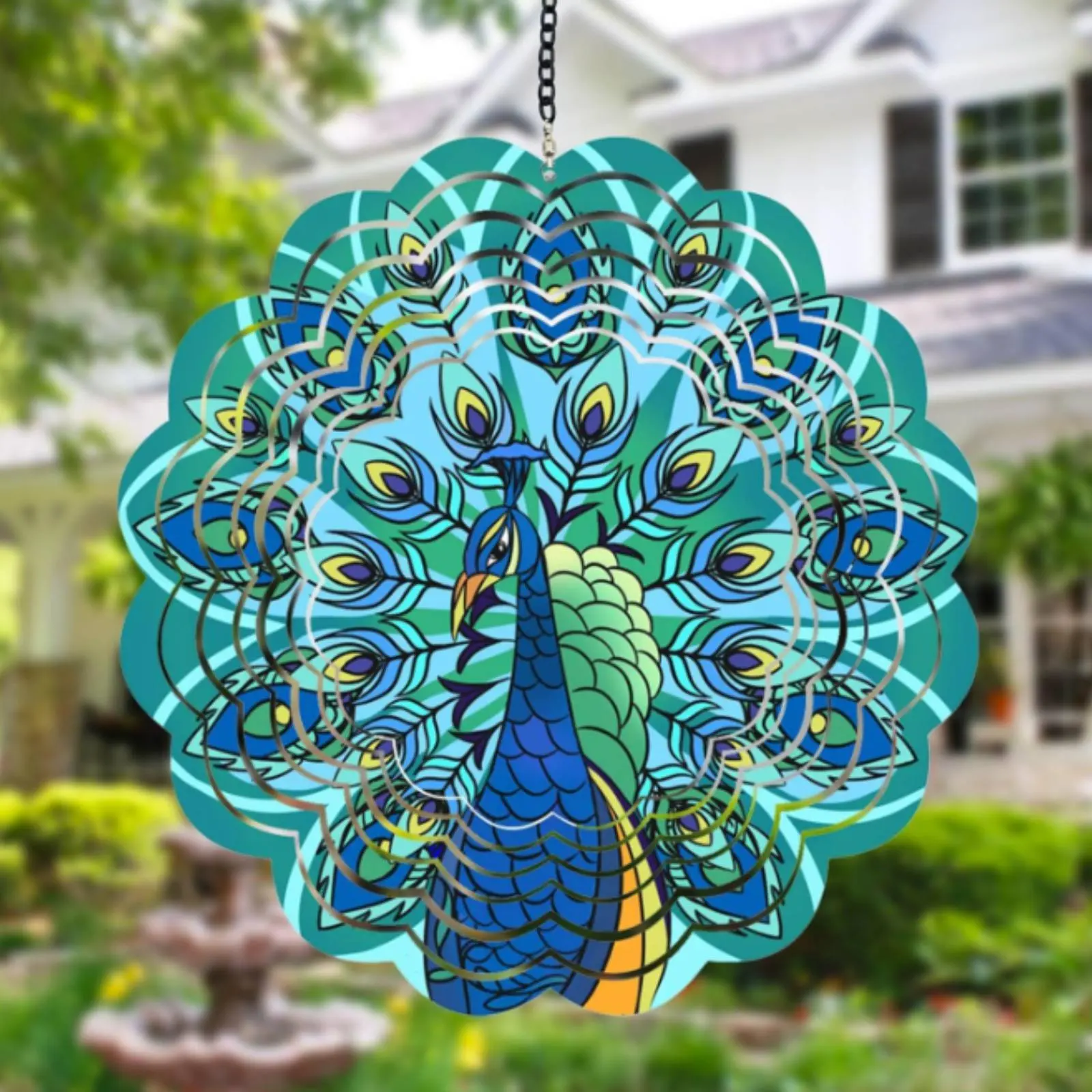 3D Owl Wind Rotator Gift Idea Owl Wind Rotator 3D Rotating Wind Rotator Ornament Weather Resistant Outdoor Decor for Yard, Porch