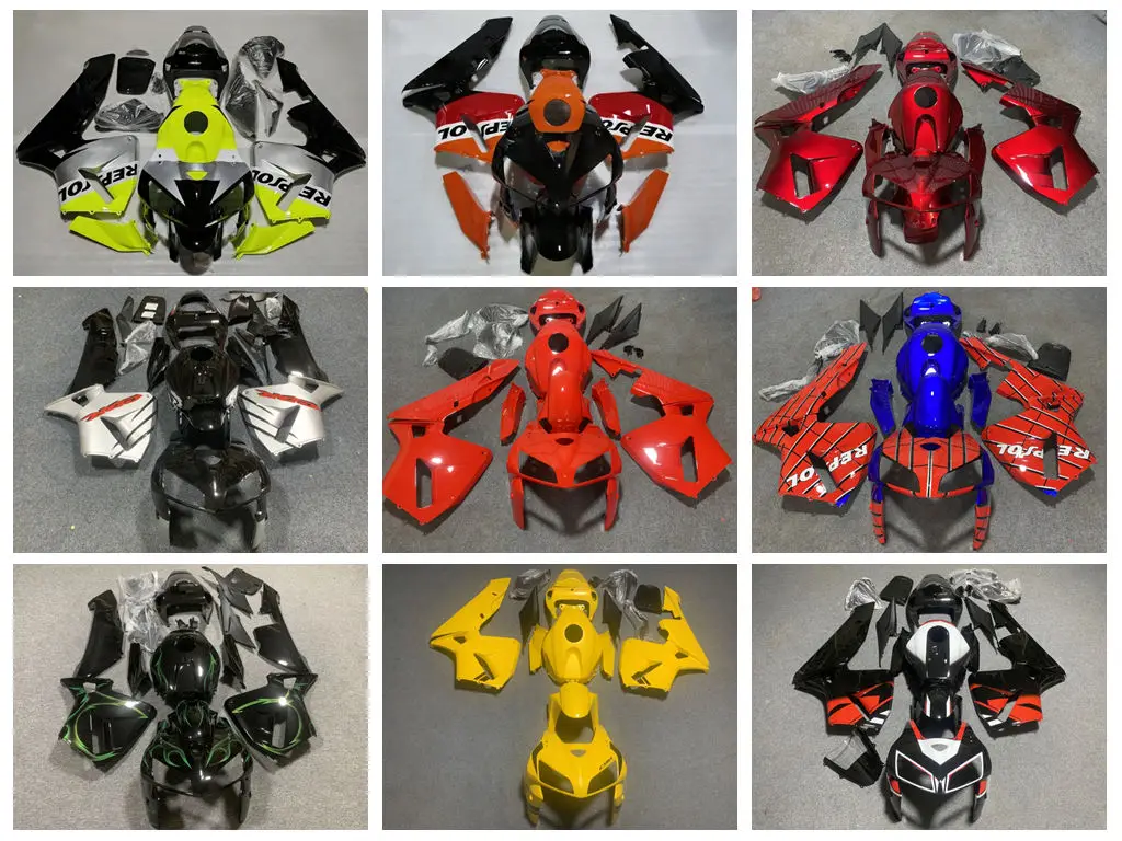 4 Gift new ABS fairing kit - suitable for Honda CBR600RR F5 models from 2005 to 2006. Vehicle accessory. Customizable.