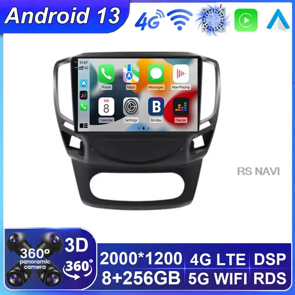 

Автомобильный мультимедийный видеоплеер на Android 13 для DongFeng AEOLUS A30 Carplay Автомобильный мультимедийный видеоплеер навигационный Головной блок WFI + 4G 360 камера GPS DSP