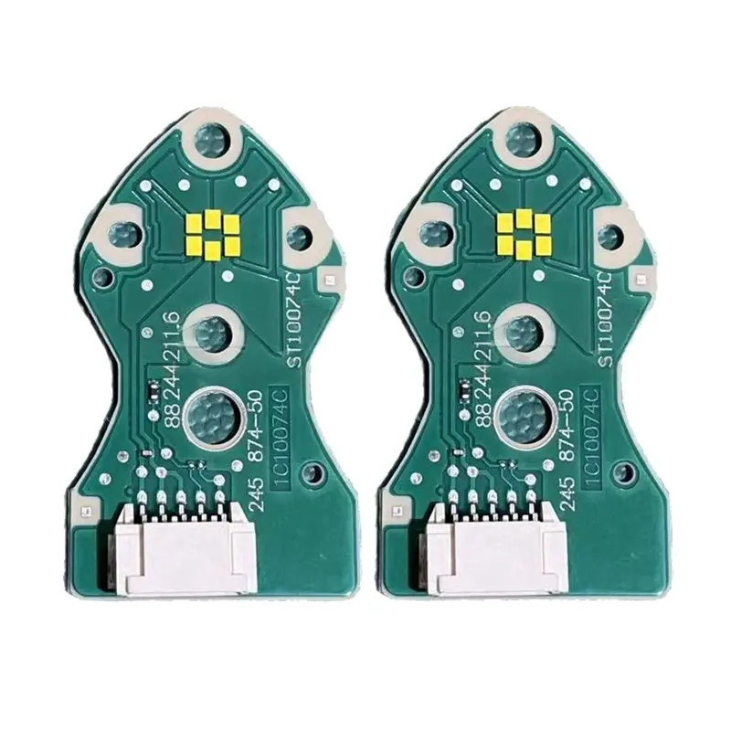 2Pcs Front LED Daytime Running Lights Chip Board Lemon Yellow Light Source For Tesla Model 3 Angel Eye Light PCB Board