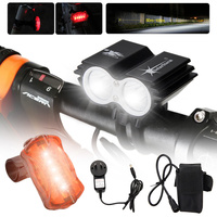 5000 LM 2x T6 LED SolarStorm Front Bicycle Light Bike Headlight Only Light Lamp