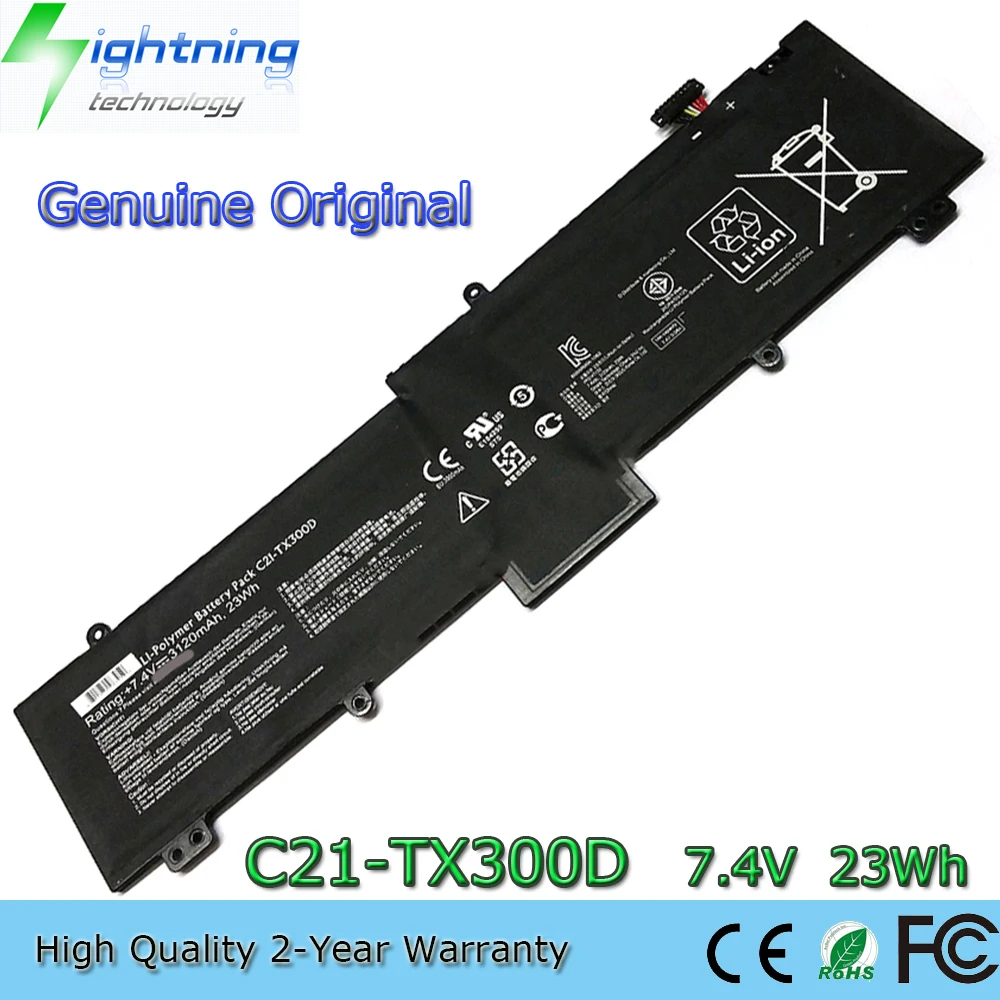 

New Genuine Original C21-TX300D 7.4V 23Wh Laptop Battery for Asus Transformer Book TX300CA C21-TX300D Tablet