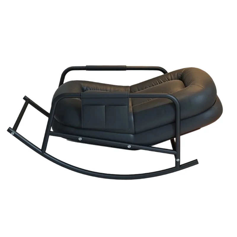 

#@ Lazy Sofa Rocking Chair Household Adult Balcony Casual Living Room Single Rocker Vintage Style Recliner Lounge