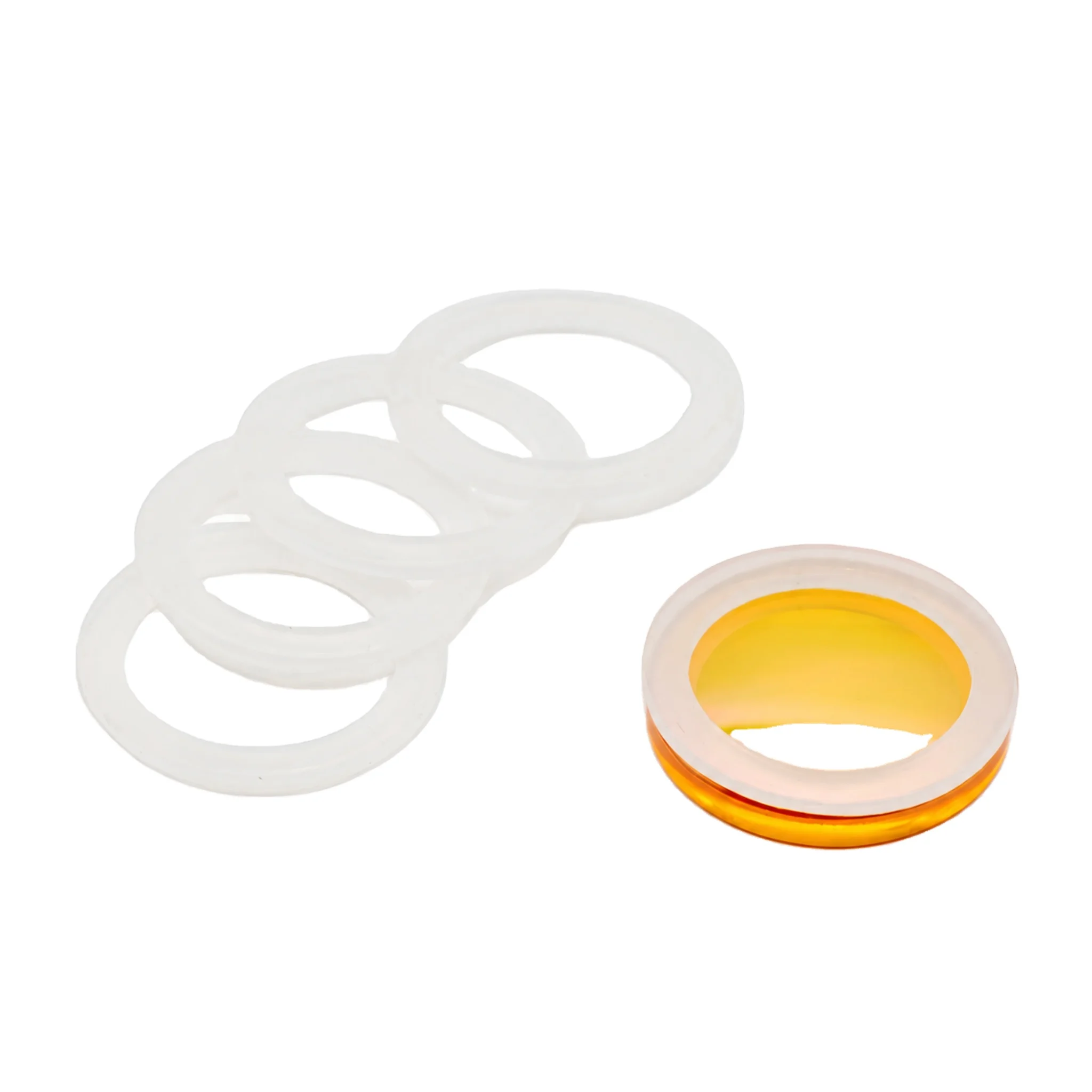 5PCS Silicone Spacer Rings for CO2 Laser Focusing Lens 18 19.05 20 25mm OD 1.5mm Thick Replacement Washers for Lens Mounts