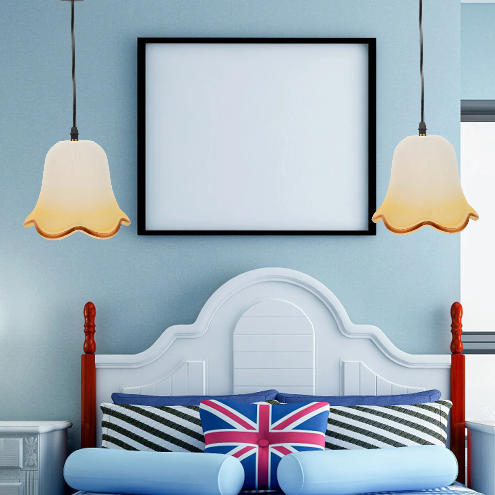 

1Pcs European Style Glass Lamp Shade Protective Cover for Table Bedside Floor Lamps Durable Home Decoration Lamp Shade