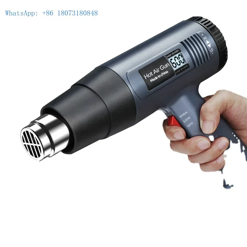 2000W Temperature EU plug Adjustable Digital display handhold hot air gun for Shrink Wrap