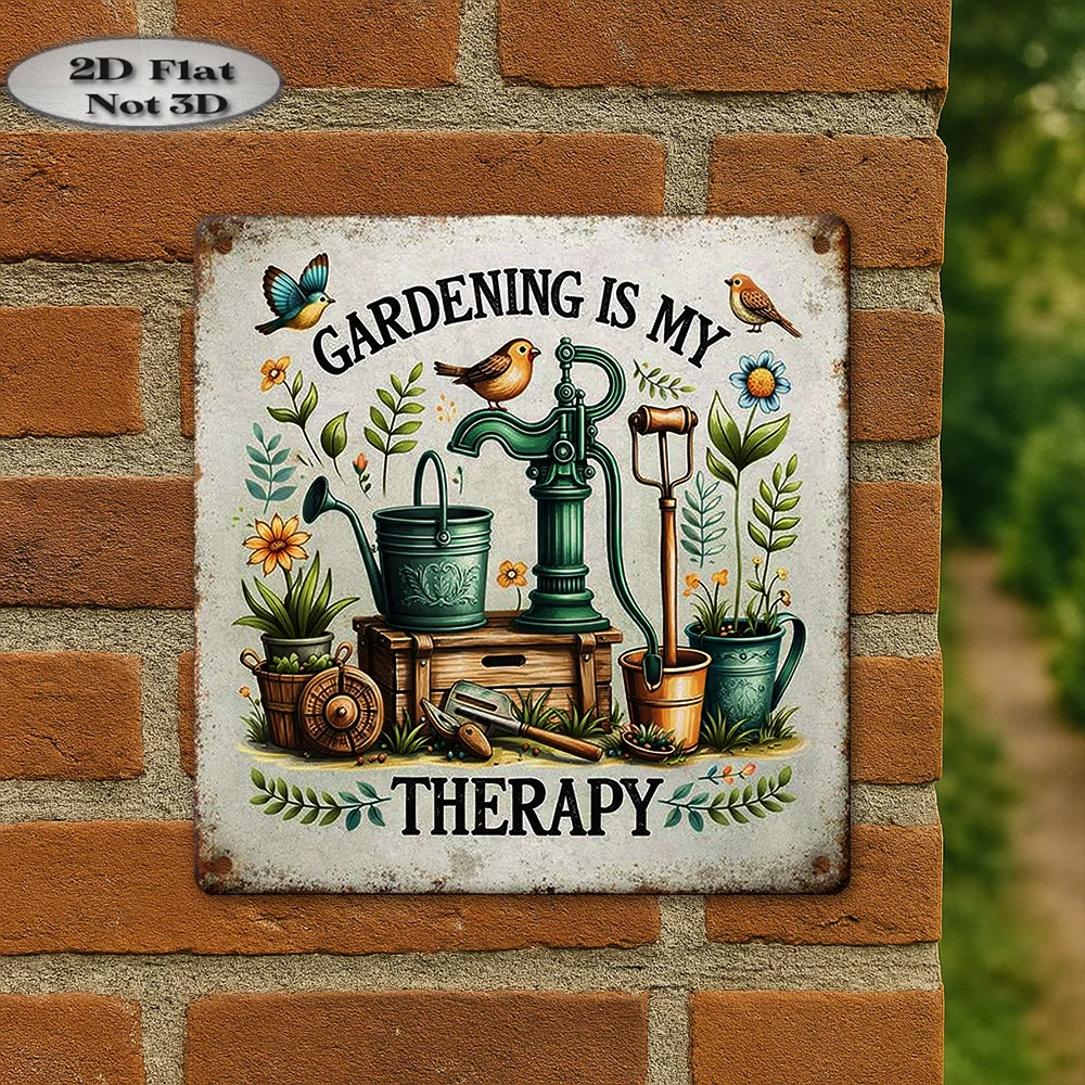 2D Metal Tin Sign, Vintage Gar - огляд і ціна Gardening Tools Vintage
