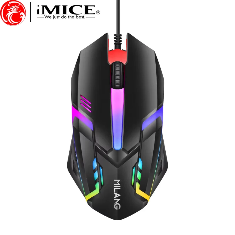 2026 New RGB E-Sports USB Wired Cheap Mouse,Ergonomic Gaming Laptop Computer Mouse LED Backlit Cool Mice For PC Computer desk