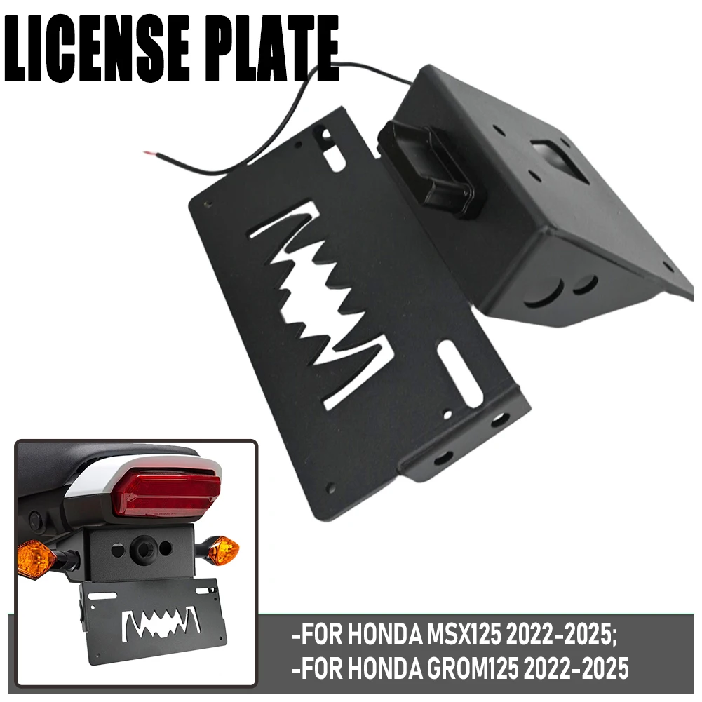 

2025 For Honda MSX125 GROM125 2022-2024 Motorcycle Tail Tidy License Plate Holder Fender Eliminator Accessories MSX GROM 125