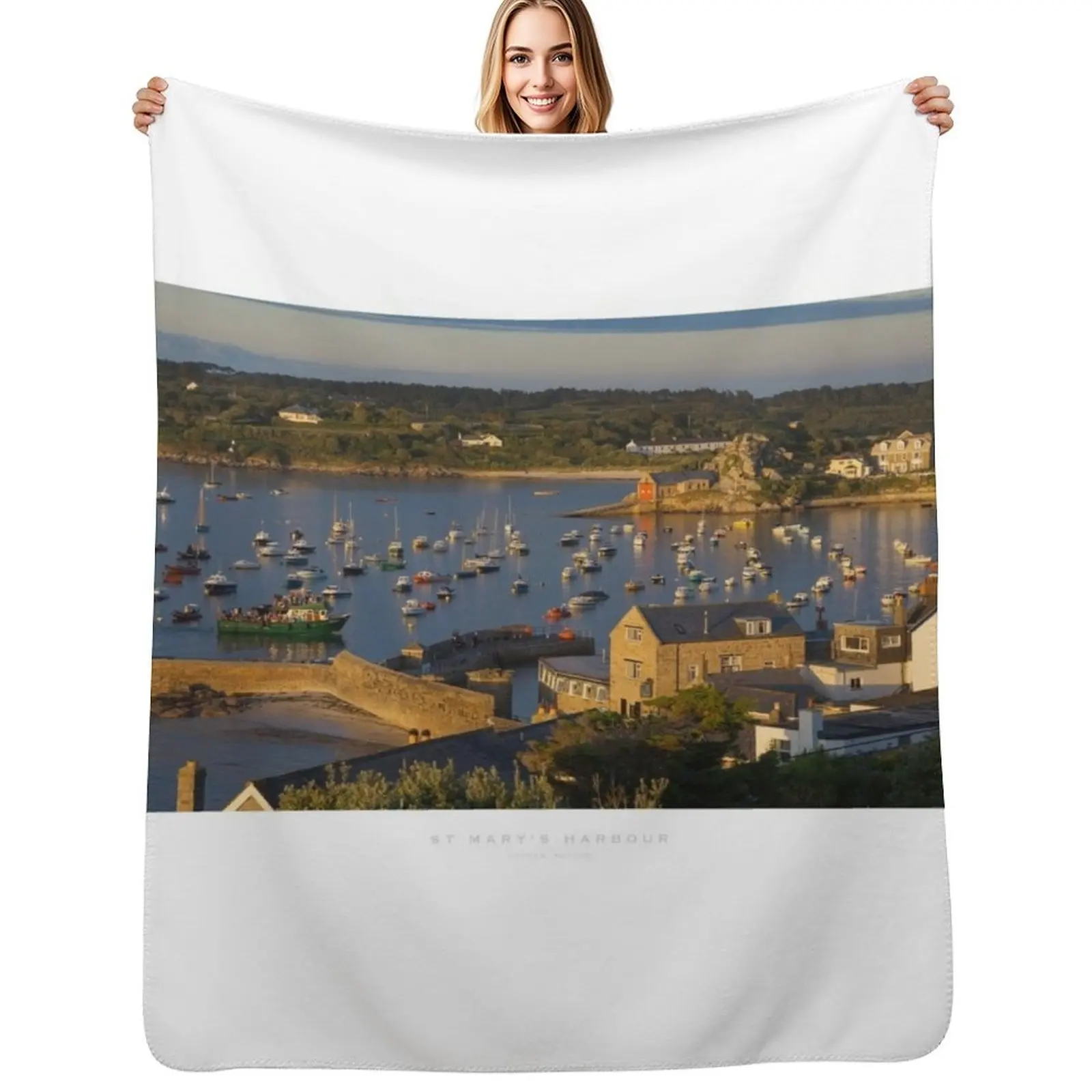 St Mary's, Isles of Scilly Throw Blanket Furry Thin Hair Soft Plaid Vintage Blankets For Baby Blankets