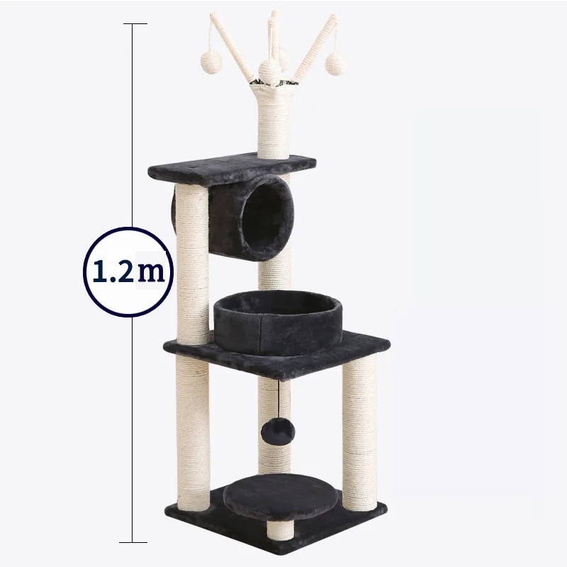 Wholesale Interactive Round Cat Scratch Board Cat Climbing Frame Cat Scratcher Tree Tower with Wholesale Price