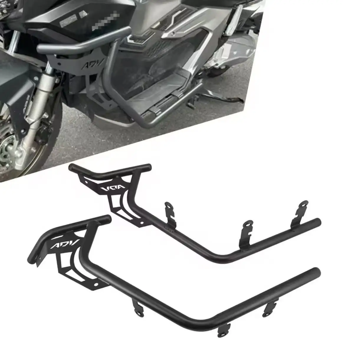 

Для HONDA ADV160 2021-2024 защита двигателя бампер трюковая клетка обтекатель защитная защита бампера аксессуары