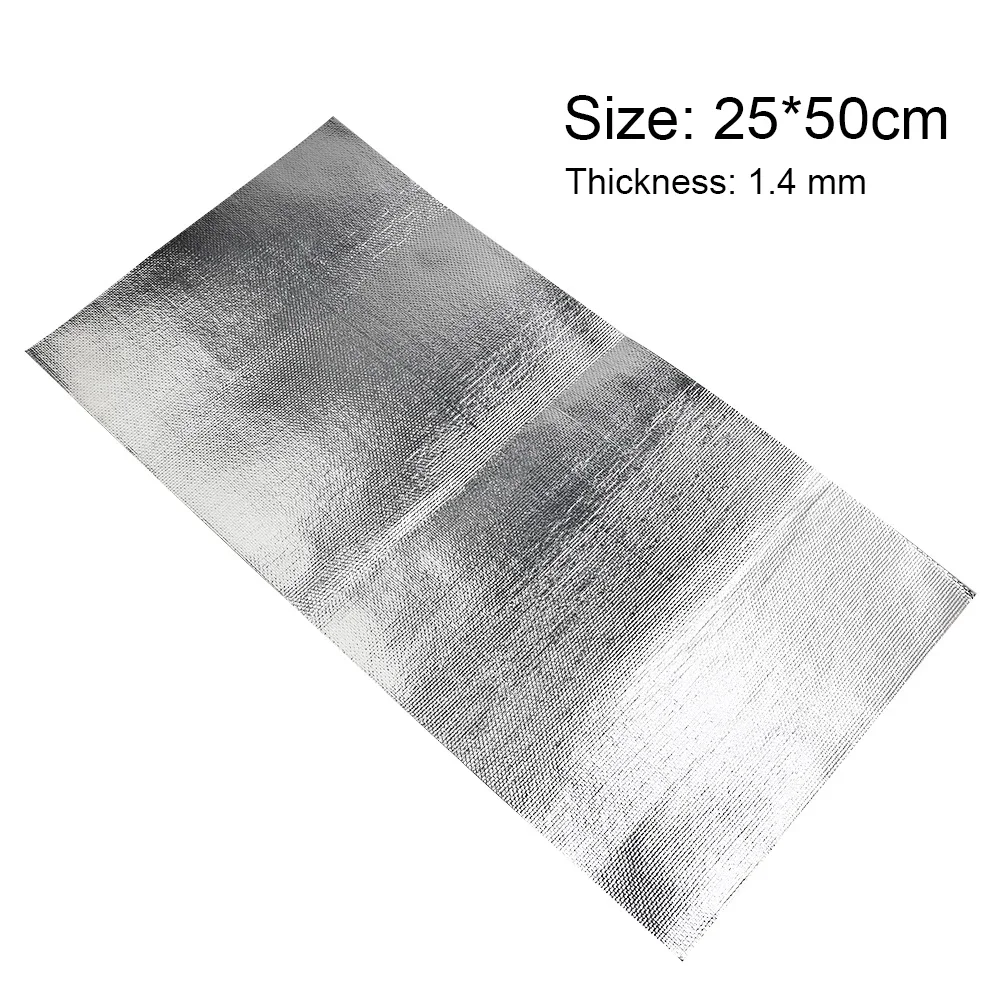 Car Truck Firewall Heat Sound Deadener Insulation Mat Noise Insulation Wool Car Heat Sound Thermal Proofing Pad 25*50cm