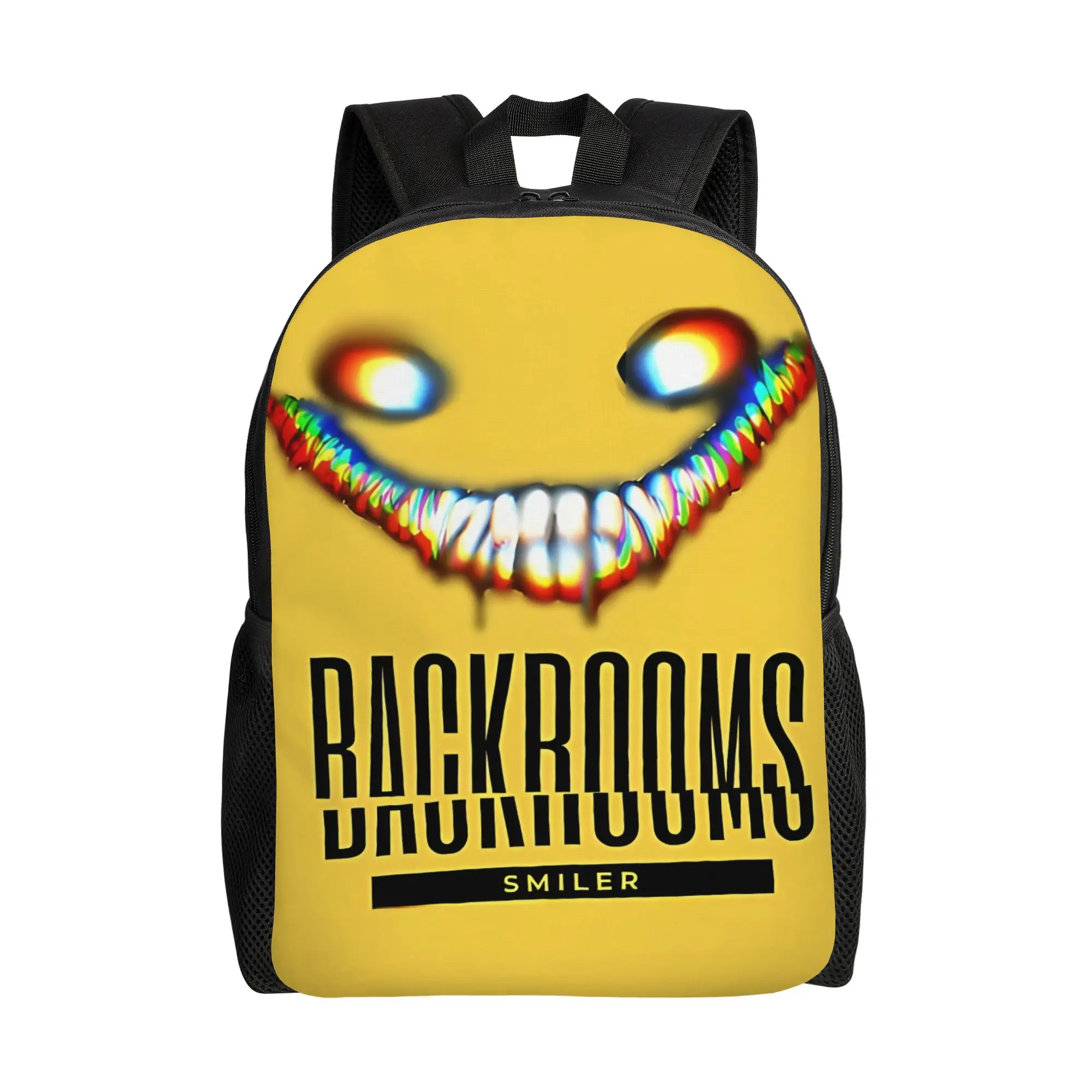 

Backroom's Smiler entity Backrooms Backpack Dark Fantasy Daily mochila Large Capacity Laptop Bag Back To School Season
