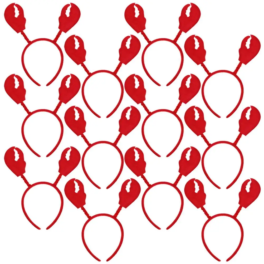 

12pcs Crab Headband Creative Cartoon Halloween Costume Girls Hair Accessories Women Headdress Party Hats Fun Photo Props