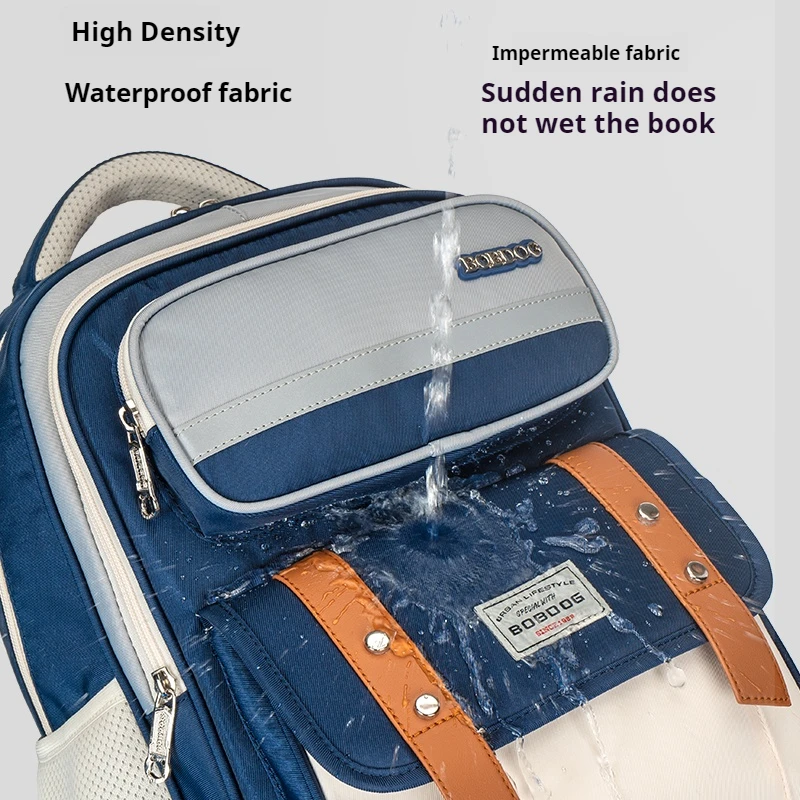 The schoolbag for students is light and comfortable, and the 123rd, 4th, 5th, 6th grade boys and girls have a large capacity bac