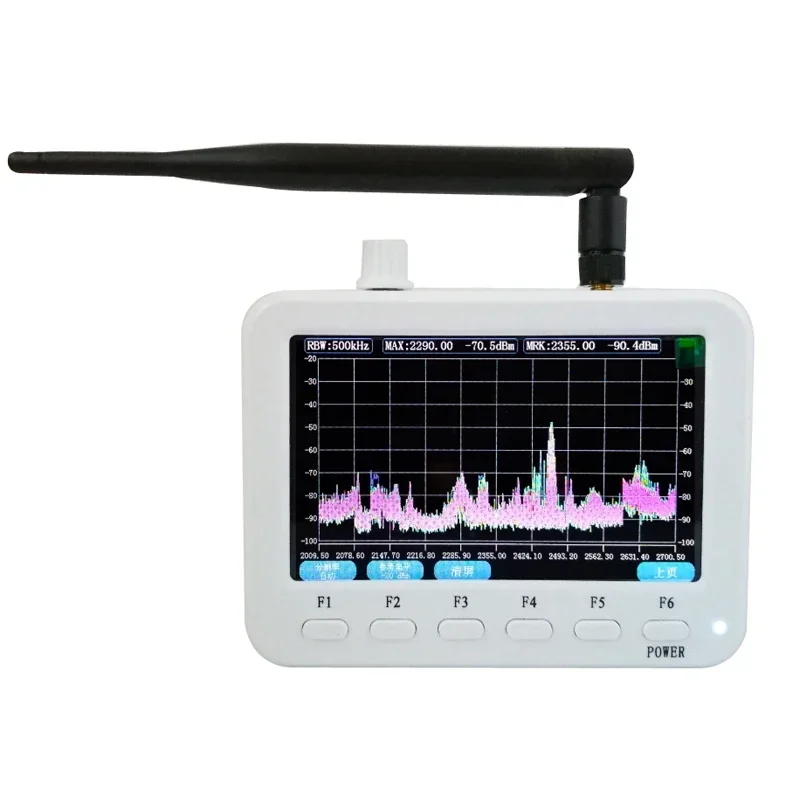

Handheld Spectrum Analyzer with A Frequency Range of 10MHz~2.7GHz and High Sensitivity