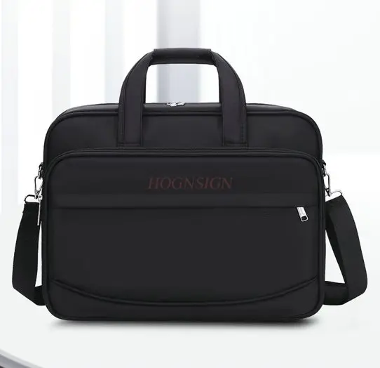1pcs Oxford cloth briefcase men's shoulder bag large capacity file bag computer handbag business travel diagonal cross bag