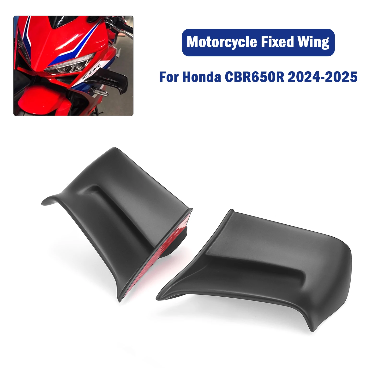

Motorcycle Accessories Fairing Parts Fixed Wind Wing For Honda CBR650R CBR 650R 2024-2025 Aerodynamic Winglet Side Wing Spoiler