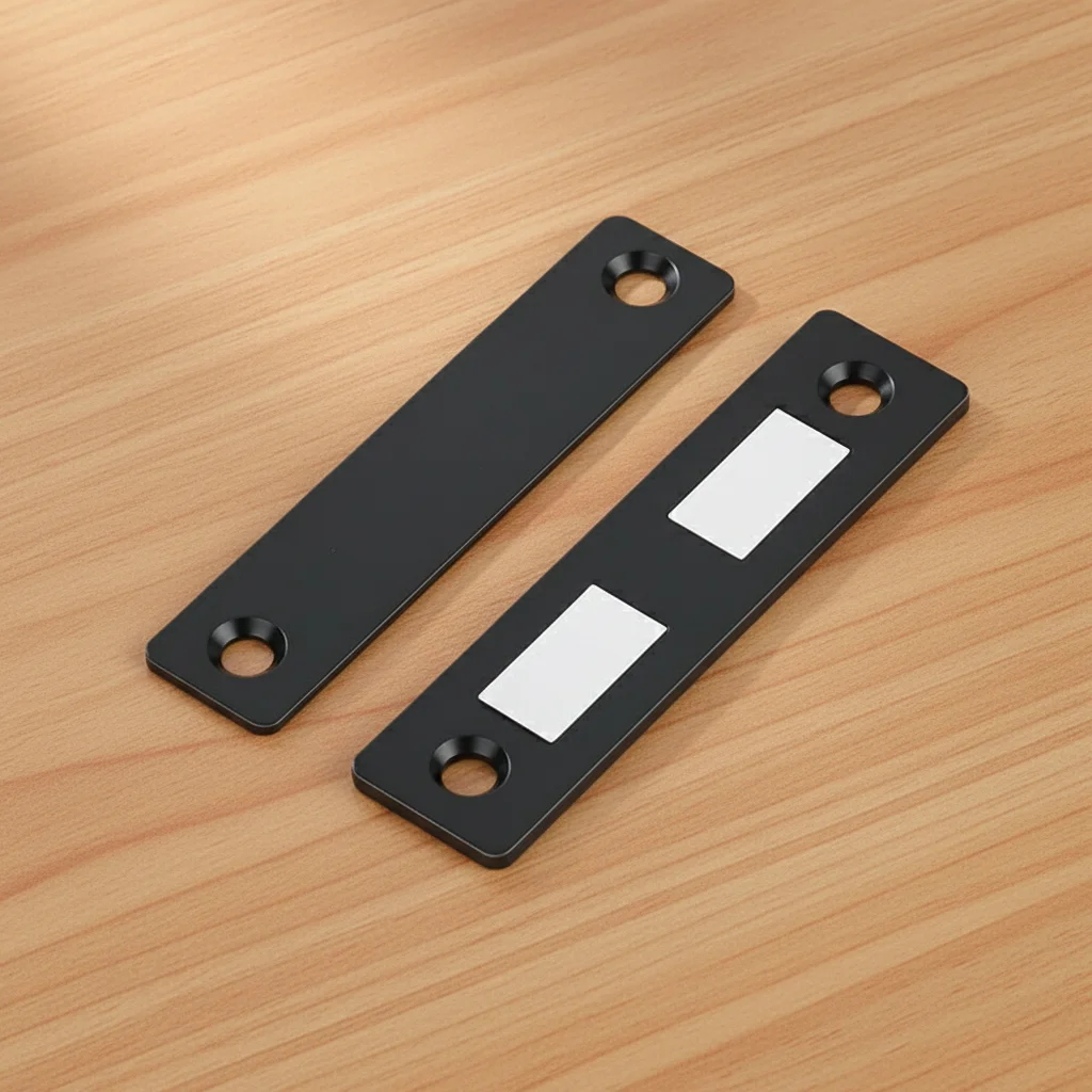 Magnetic Door Catch for Cabinet Sliding Wardrobe No Drilling Strong Magnet Invisible Design