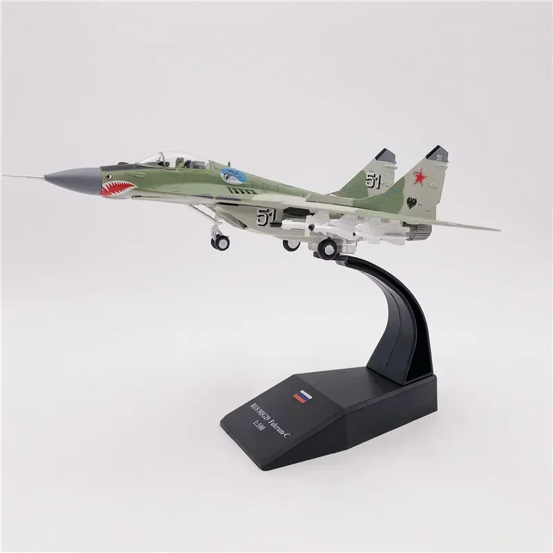 2024 New Mig 29 Model Toy 1/100 Scale Russia Fulcrum MIG-29 MIG29  Aircraft Airplane Fighter Replica Model for Collections