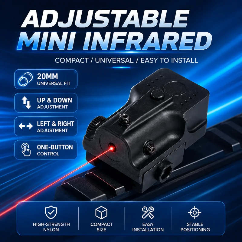 Lightweight Mini Red Marker Light Under Mount Ornament Universal 20mm Rail Hobby Model Parts