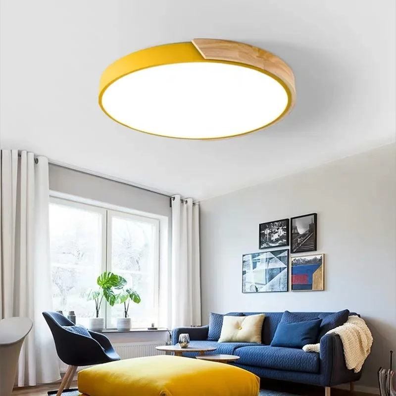 Moderna lampada da soffitto a LED per camera da letto soggiorno sala da pranzo corridoio lampadario Macaron decorazioni per la casa apparecchio di illuminazione per interni lustro