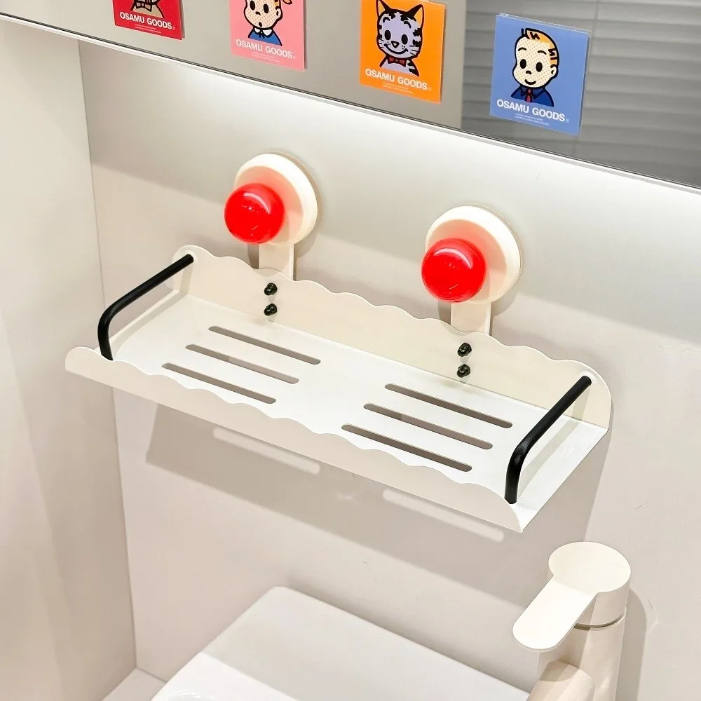 

Настенная полка для ванной Dopamine без сверления, на присосках, многоразовая, с дренажем, для шампуня и туалетных принадлежностей