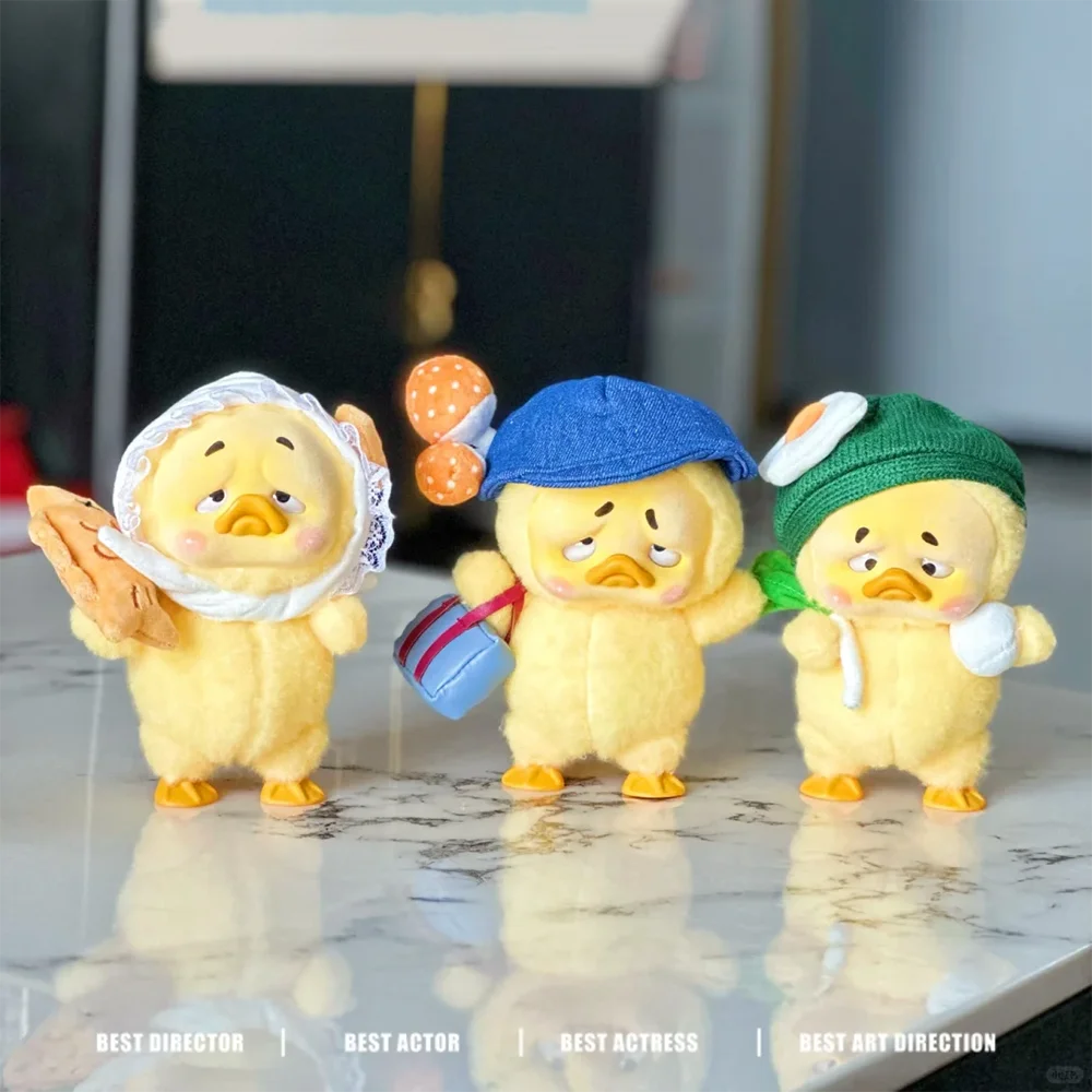 

In Stock Upsetduck Work Upsets Me Series Blind Box Duck Action Figure Decor Collectible Model Toy Mystery Box Cute Surprise Gift