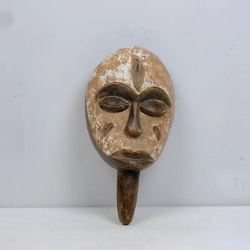 

Tribal figure wood carving mask ethnic collection ornament wall decoration gift
