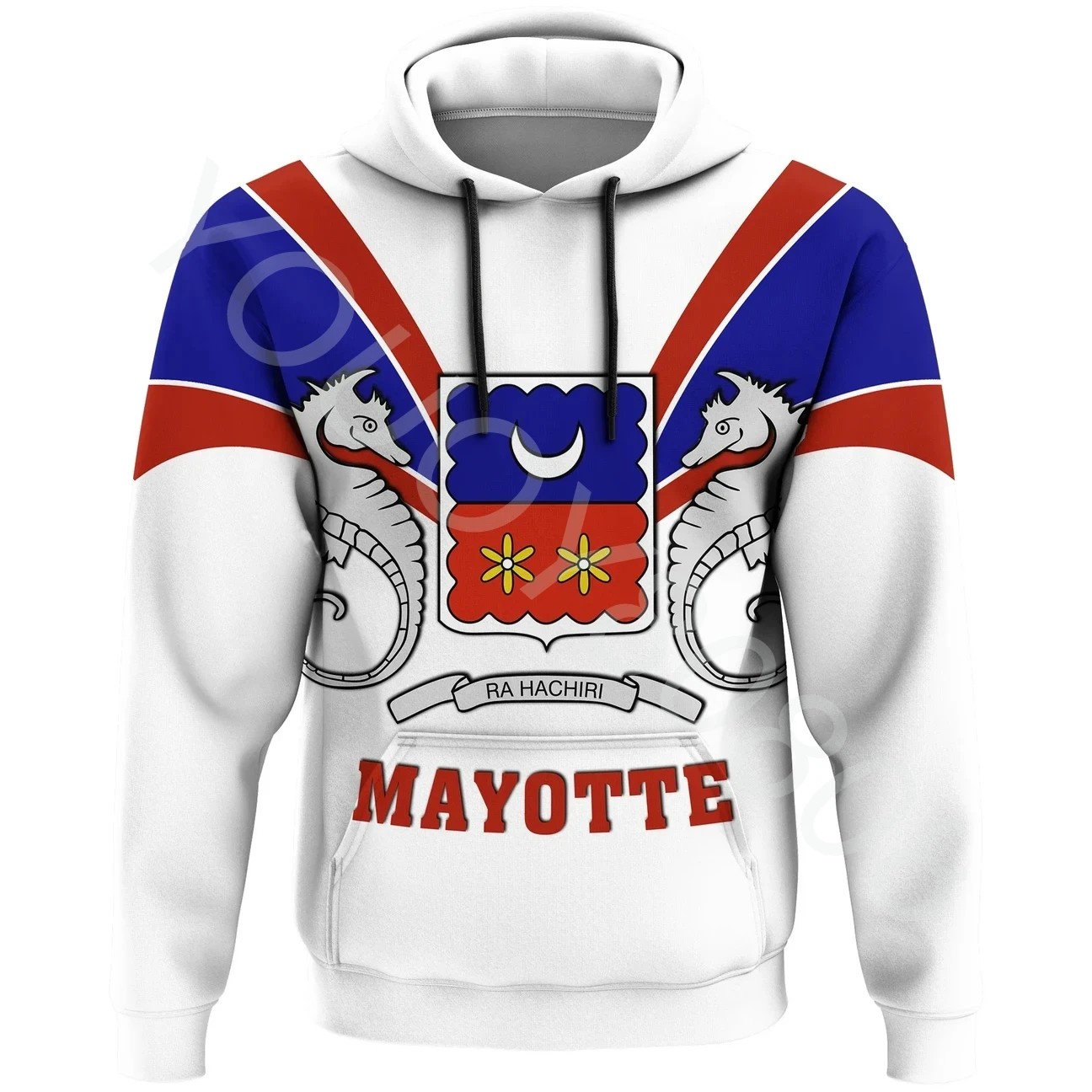 

Mens Apparel Casual Personalized African Zone Mayotte Hoodie Tusks Style Hoodie 3D Print Retro Harajuku Sportswear