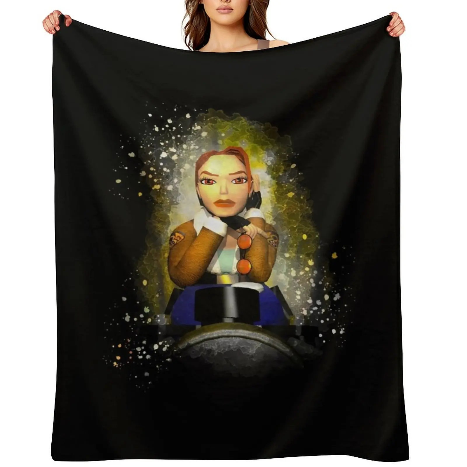 

Gifts Men Video Lara Games Croft Awesome Movie Fan Throw Blanket Custom Giant Sofa heavy to sleep Luxury Thicken Blankets