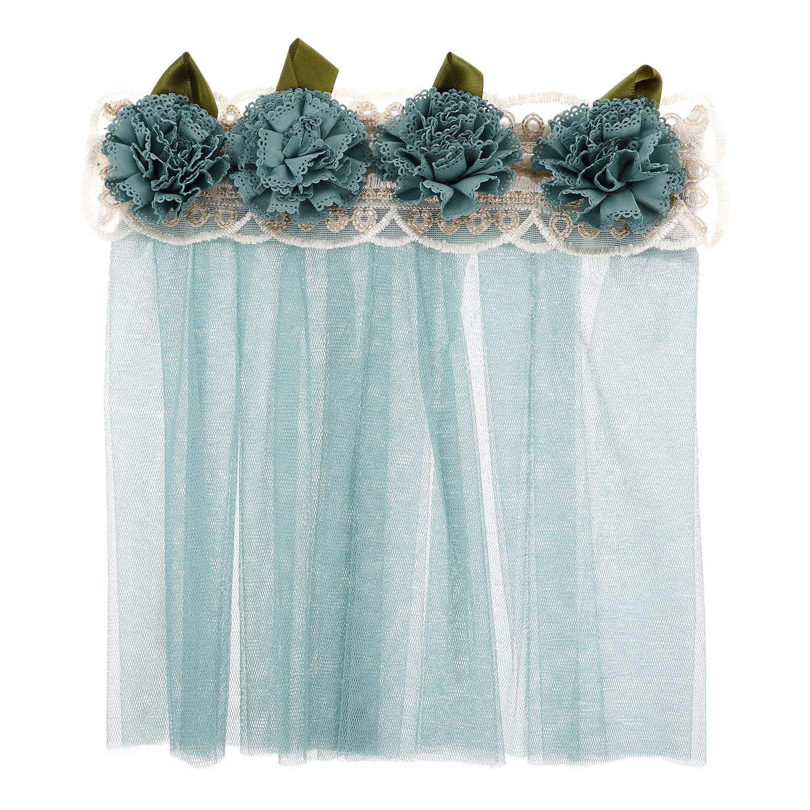 Miniature Window Curtains 1:12 Scale Decorative Tulle Sheer Curtains for Tiny Kitchen Home Decor Lightweight Meter Box