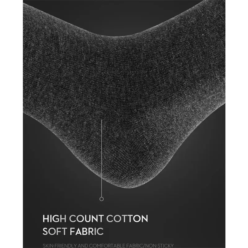 5Pairs/Men\'s Pure Cotton Business Socks High Quality Cotton Deodorant Breathable Long Socks Casual Black Mid-tube Socks PlusSize