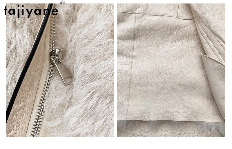 TAJIYANE 100 % Echte Toskana Wolle Schaffell Pelzmantel Frau Hohe Qualität Outer Warme Jacke 2025 Winter Frauen Kleidung fourrure