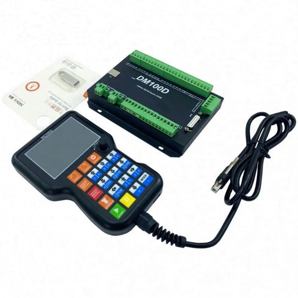 

ANDUUK CNC Engraving Machine Motion Control System NCH02 Upgraded Version DM100 3axis/4axis/5axis Handheld Offline Controller