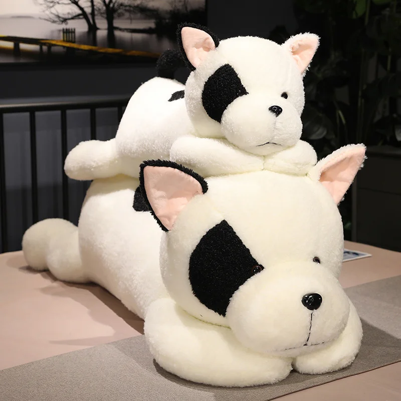 90/110CM Giant Size Cartoon Stuffed Animal Dog Milk Cow Plush Toys Dolls Puppy Sleeping Pillow Birthday Gifts